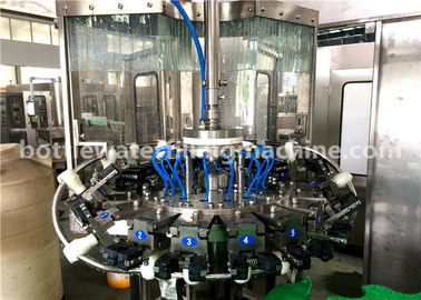 Juice / Water 330ml Glass Bottle Filling Crown Cap Sealing Machine Fully Automatic